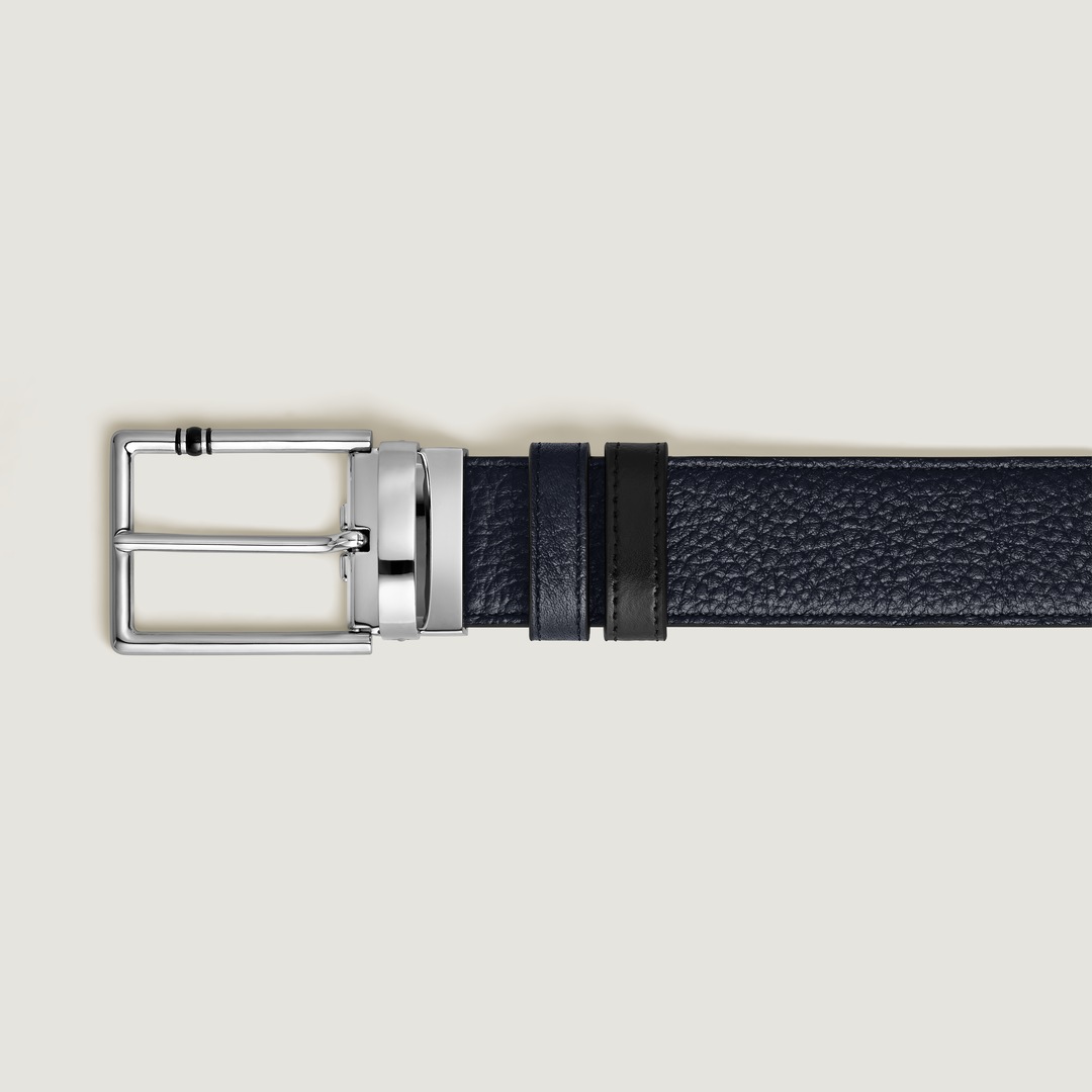 Ceinture Réversible 30 mm à boucle Rectangulaire Meisterstück en Cuir Grainé
